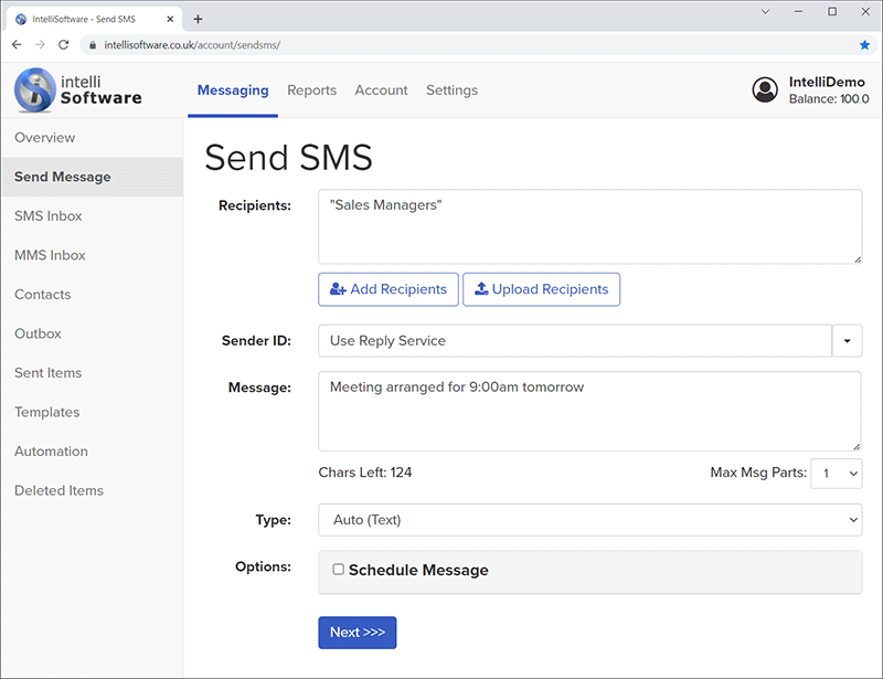sms browser
